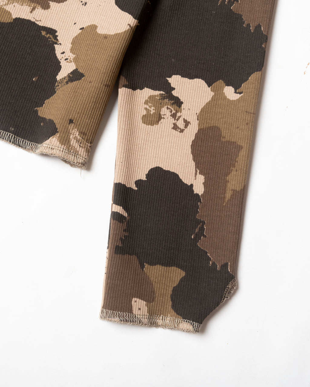 CAMOUFLAGE HIGH NECK LONG SLEEVE TOP