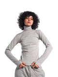 HIGH NECK LONG SLEEVE TOP