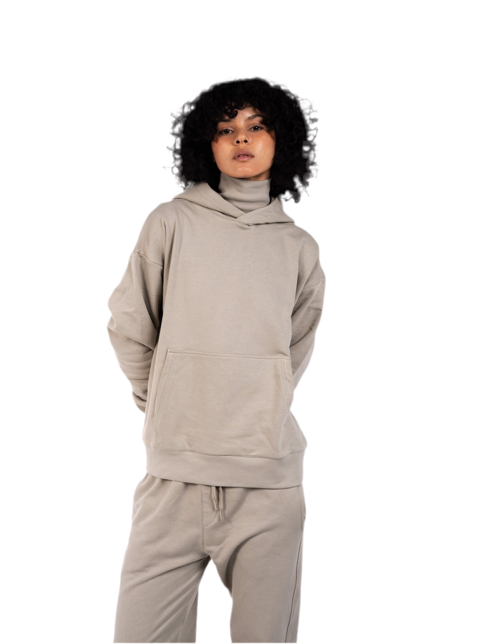 FRAMEWORK HOODIE + SWEATPANTS SET (Light Gray)