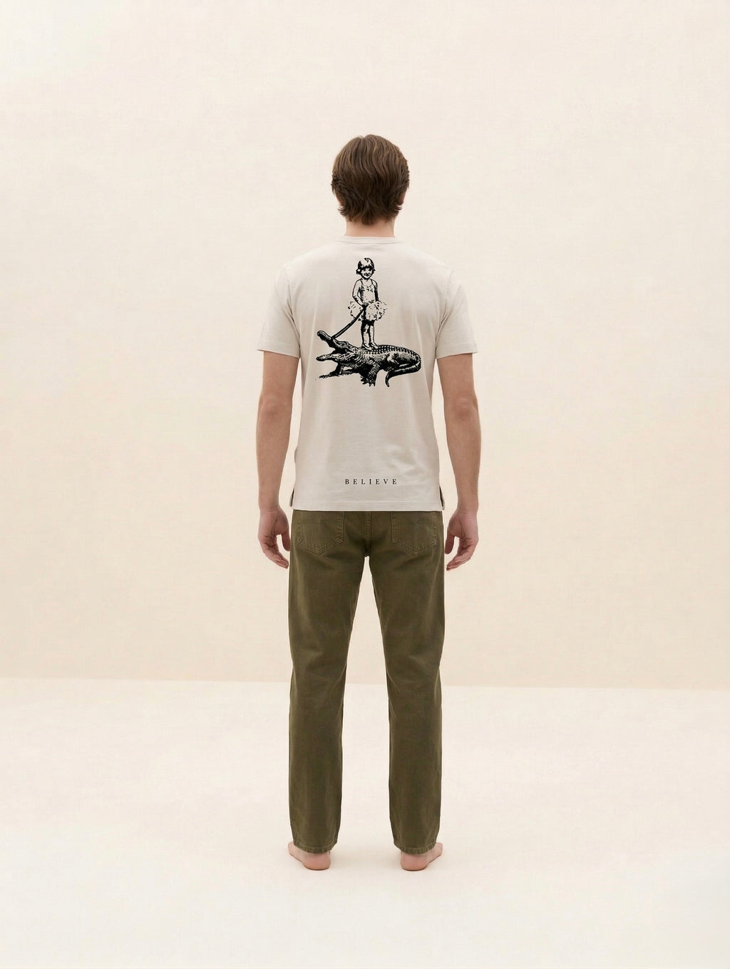 OFF white  Regular Fit T-Shirt